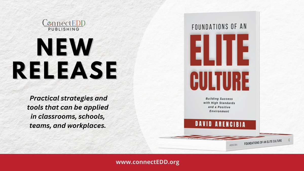It's official! 'The Foundations of an Elite Culture' has arrived and is on sale now. If you aim to create an Elite Culture anywhere, this book is for you. Order now to discover the strategies for building an Elite Culture! #EliteCulture #BookRelease connectedd.org