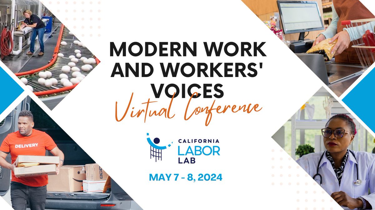 Starting Tomorrow! #California is the US’s largest state and economy, making its labor market and working conditions important to analyze. Join the #CaliforniaLaborLab on 5/7-5/8 to learn about the state of working today. na.eventscloud.com/24clls/ #WorkersRights #OEHS