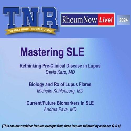 Tuesday Night Rheumatology- Mastering SLE This webinar will feature highlights from these lectures followed by live audience Q & A buff.ly/3WvmXiu