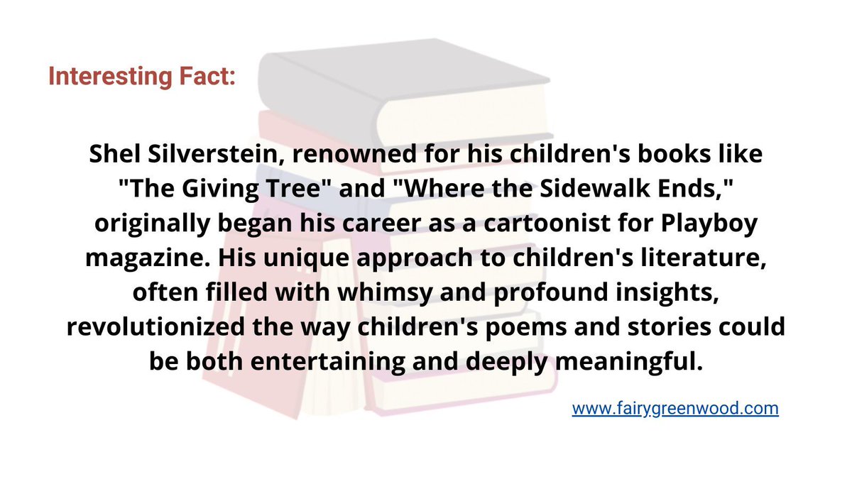 #ShelSilverstein #ChildrensLiterature #AuthorFacts #LiteraryJourney #KidsBooks #PoetryForChildren #BookTrivia