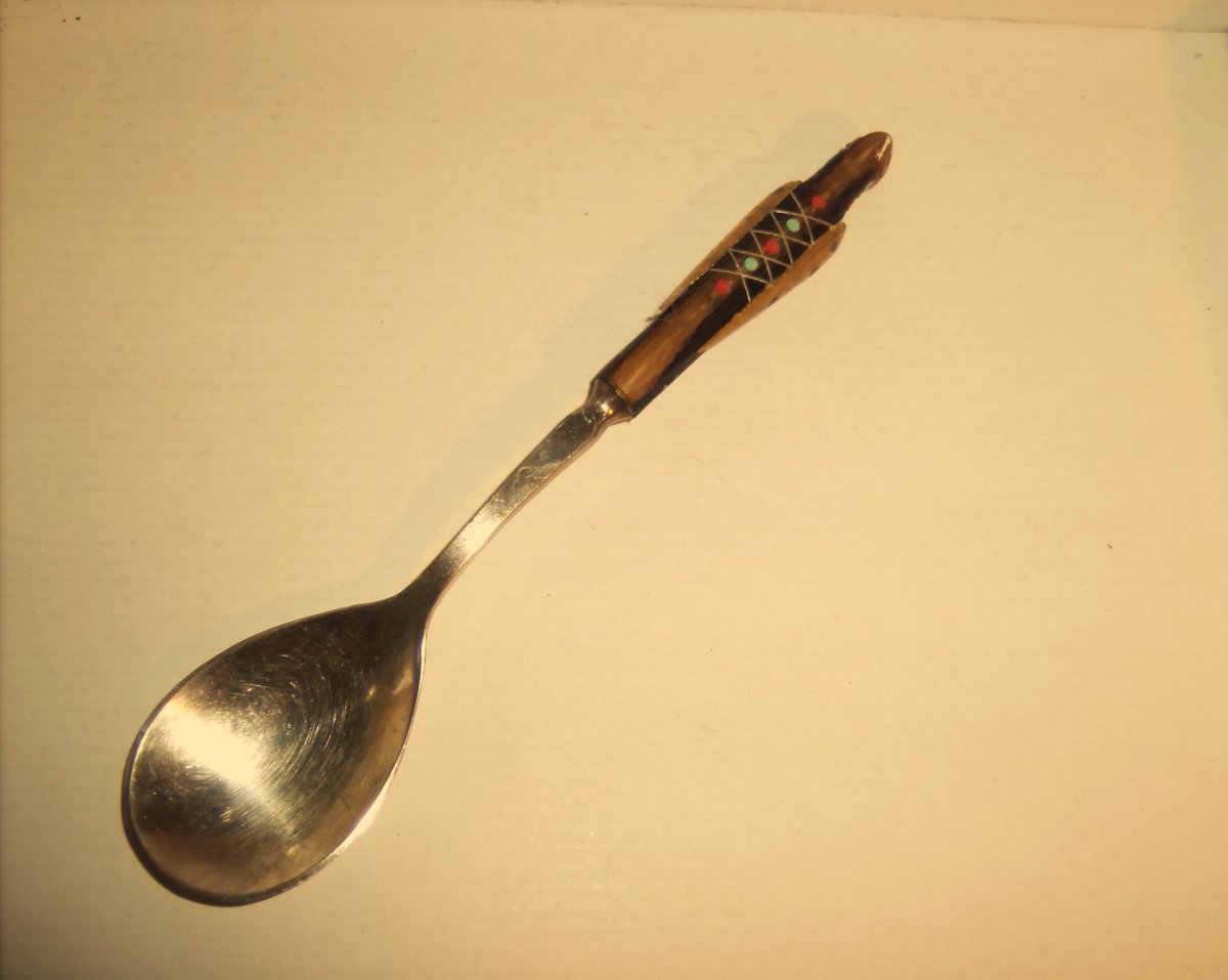 Check out Old PARROT BIRD SPOON Horn Brass Gem Handle Silverplate Vintage Antique ebay.com/itm/3754152381… #eBay via @eBay