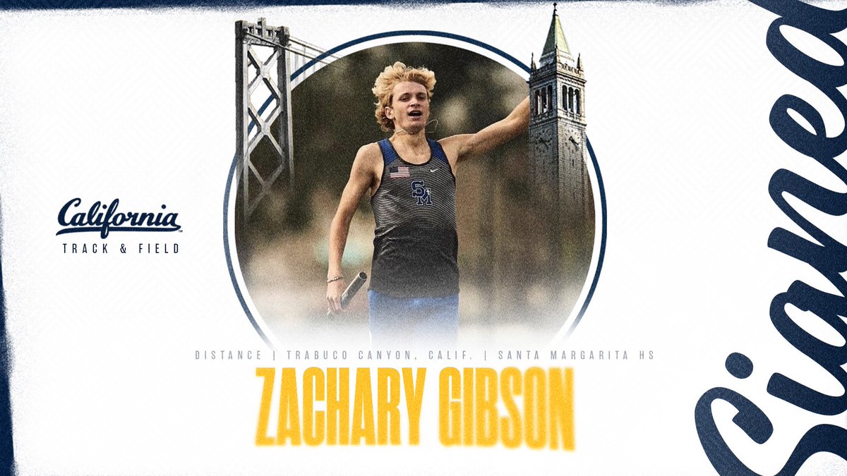 𝑺𝑰𝑮𝑵𝑬𝑫 ✍️ Distance runner Zachary Gibson is a Golden Bear!! #GoBears🐻