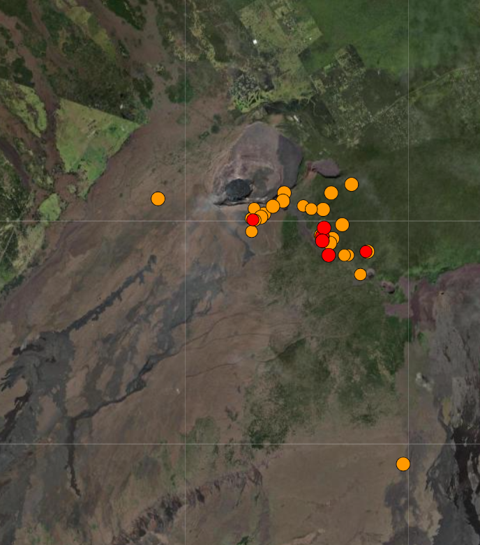 Earthquakes at Kilauea in Hawaii picking up again....