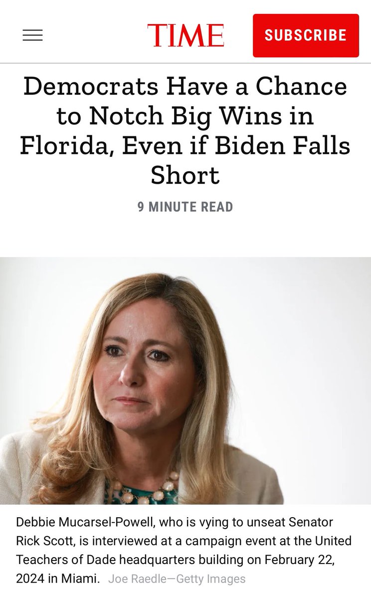 Florida’s overreach on reproductive rights may indeed put it in play this cycle, but the Sunshine State remains Trump’s to lose. Much more likely is that we may now have an unexpectedly competitive race between GOP Sen. Rick Scott and his Democratic challenger, former Rep. Debbie