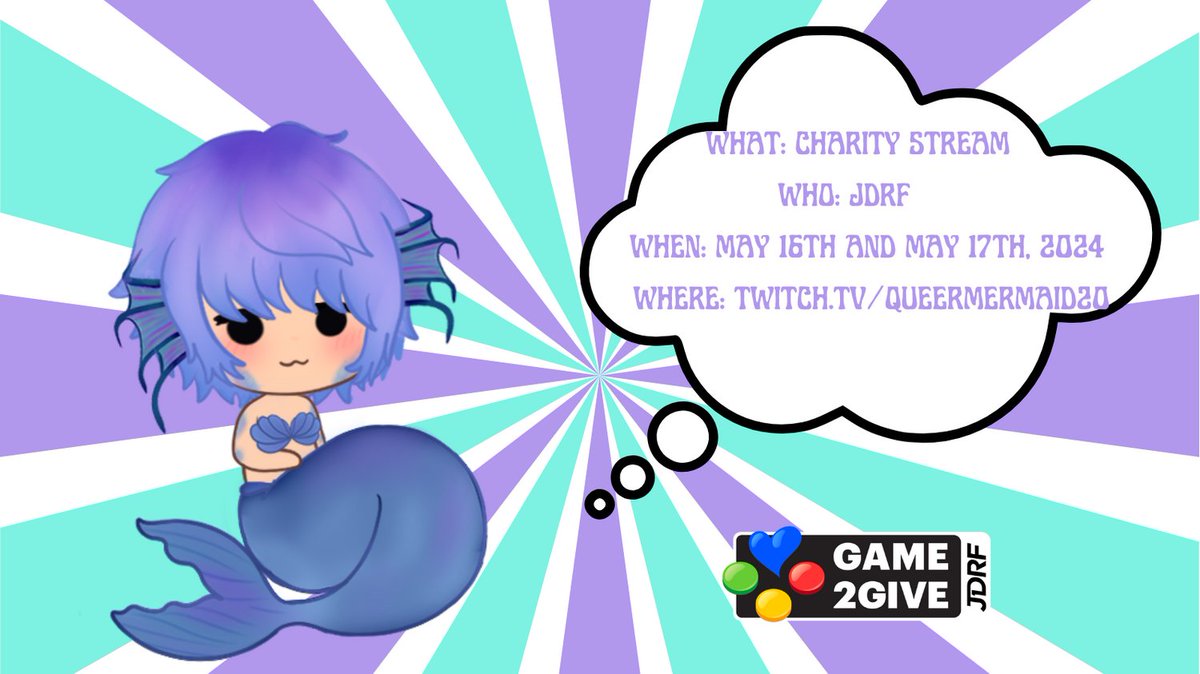 You may ask what is JDRF- well let me answer that for you on May 16th and May 17th! Come help me raise funds for JDRF during the creators for cures segment! 
#JDRF #type1diabetes #diabetesnomore #charitystream #creatorsforcures