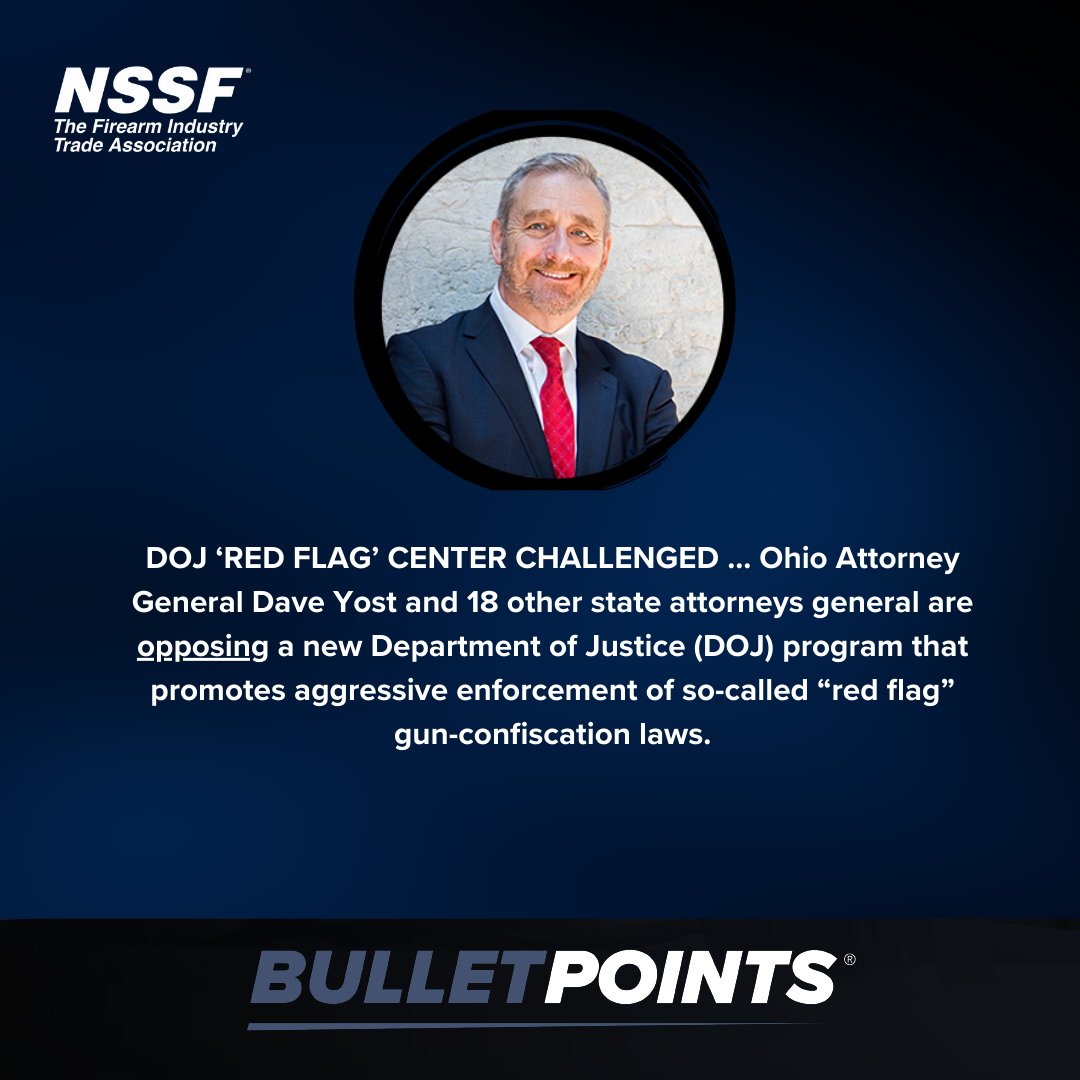Bullet Points roundup (5/6/24): ➤ White House, Gun Control Trojan Horse ➤ State Attorneys General Fight Back ➤ DOJ ‘Red Flag’ Center Challenged ➤ $50,000 in Education Scholarships ➤ Almost Summit Time | NSSF’s Marketing & Leadership Summit ➤ nssf.org/subscribe/