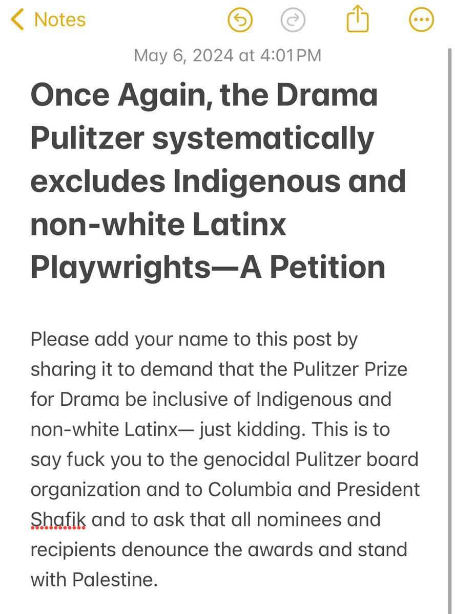 LATINX AND INDIGENOUS PLAYWRIGHTS— please sign this petition!!!