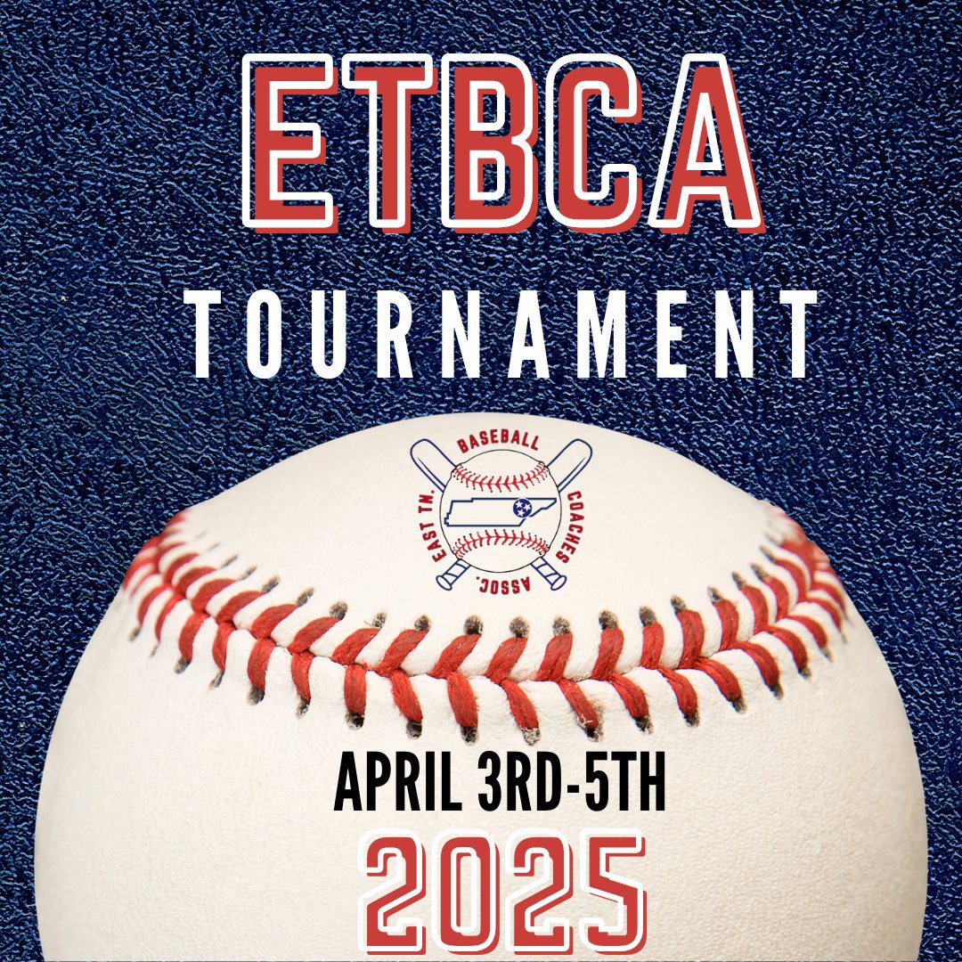 Looking for a tournament next spring? The @ETBCAbsb tournament will take place April 3rd-5th. This past year we had around 30 teams participate. Contact Coach Josh Boynton for more information. @TBCAorg @PBRTennessee @TNBballReport