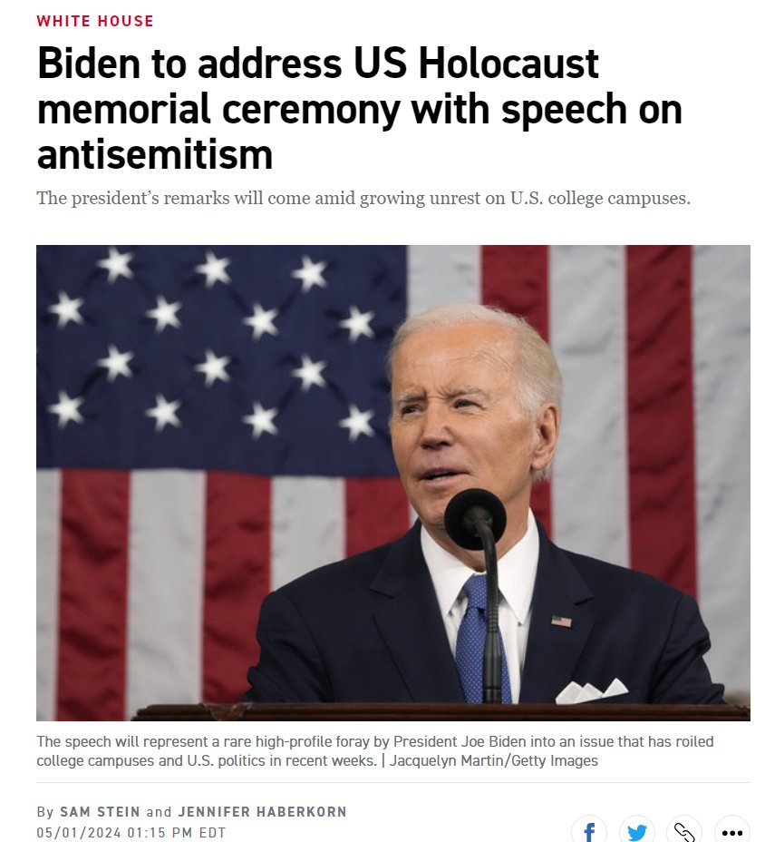 How AWESOME is it that Genocide Joe Biden is gunna speak tomorrow at the Holocaust Museum?  🇮🇱🇮🇱