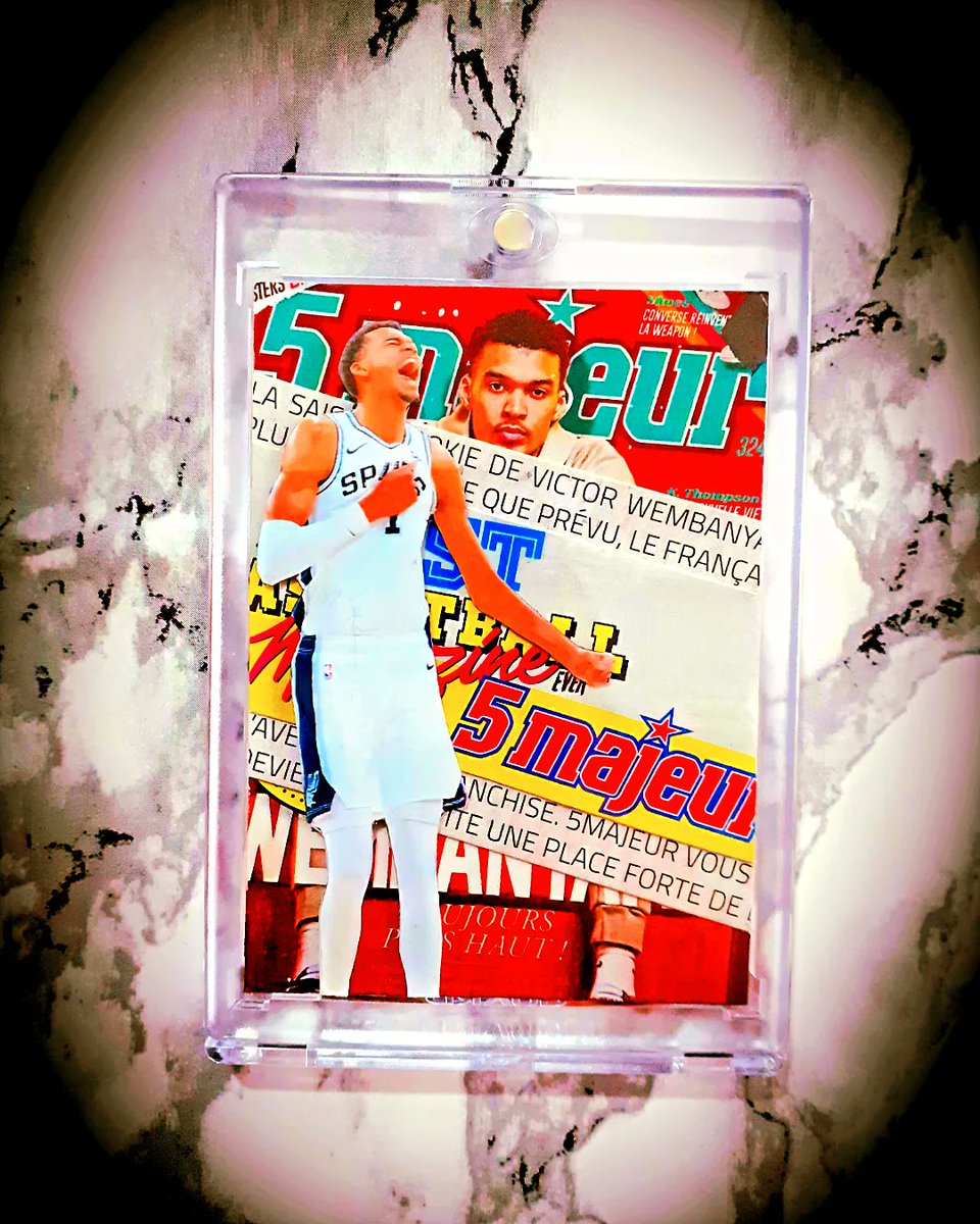 Félicitation @wemby 
1er trophée NBA🏆
#customcards #CardsAddict #thehobby