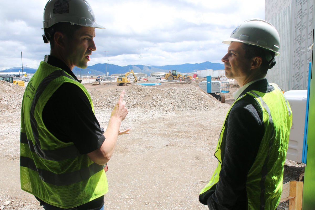 Toured Missoula Montana Airport, which received funding from the President's infrastructure law for its terminal expansion. The project will add new gates, which will allow for more flight options, while reducing energy costs and providing new opportunities to local businesses.