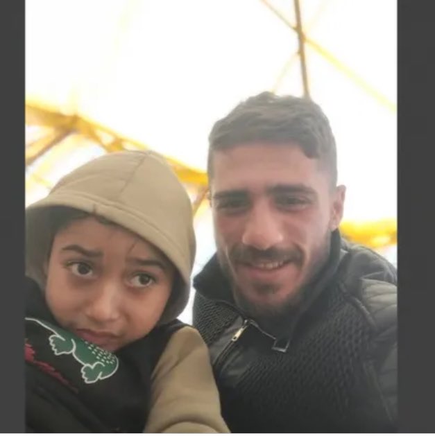 Talking with @WesamHammad110 just now. He is 25, uncle of a 5-year-old boy w. cerebral palsy (their photos added) whose father was an emergency nurse and was killed in Dec. He is telling me area around them in eastern Rafah is being bombed and that they have nowhere to go.