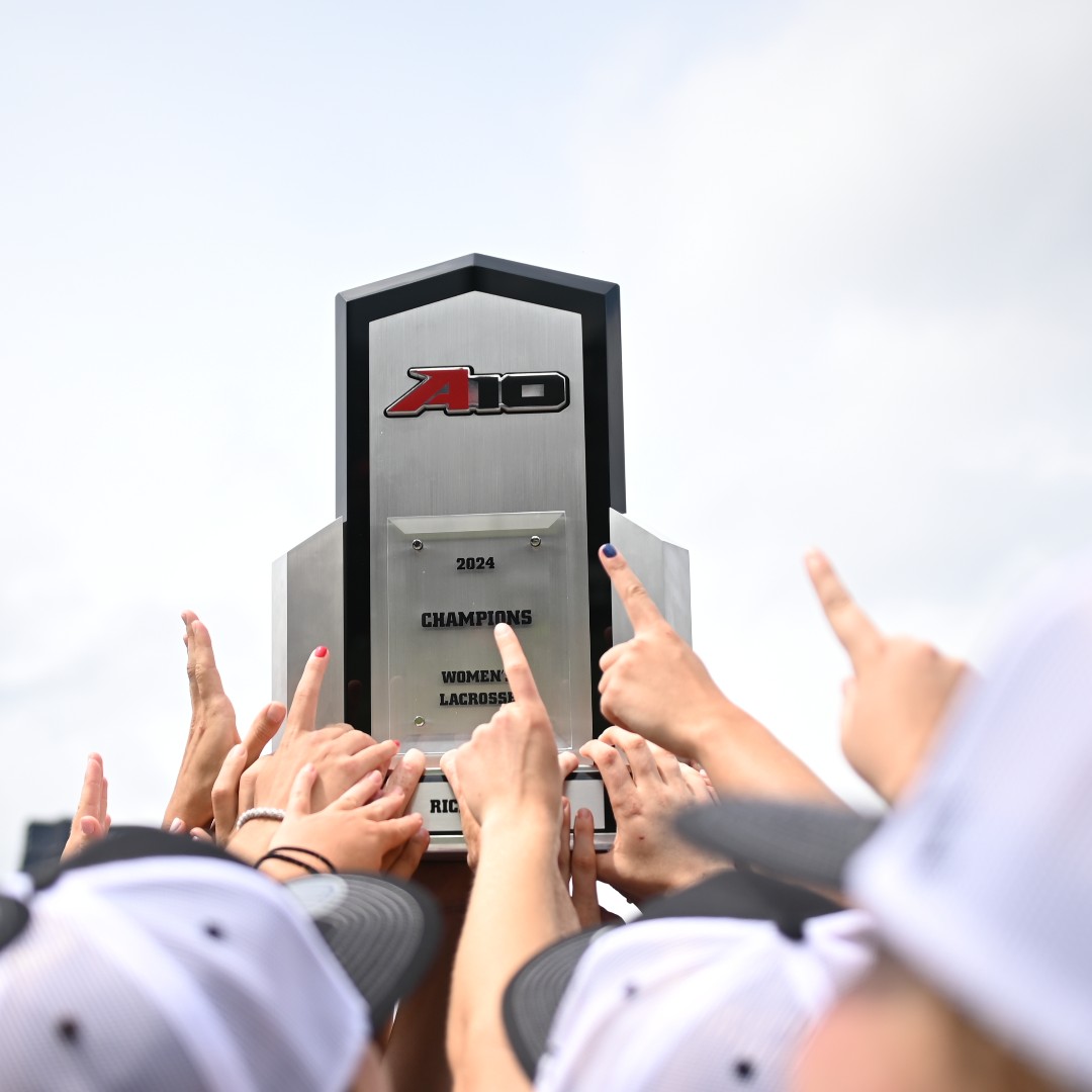 They did it again – congrats to @SpiderWLAX for winning back-to-back @atlantic10 championships! 🏆🥍 #SpiderPride