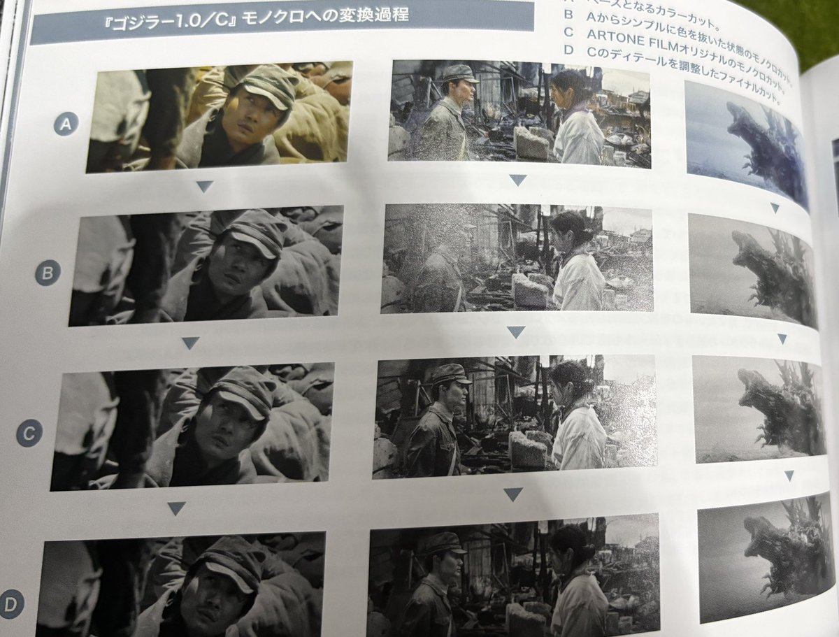 suten777's tweet image. マイナスカラー版がただの白黒作品だと思ってたら大変な工程を経ていた！
山崎監督のこだわりが凄い‼️

#GodzillaMinusOne 
#minuscolor