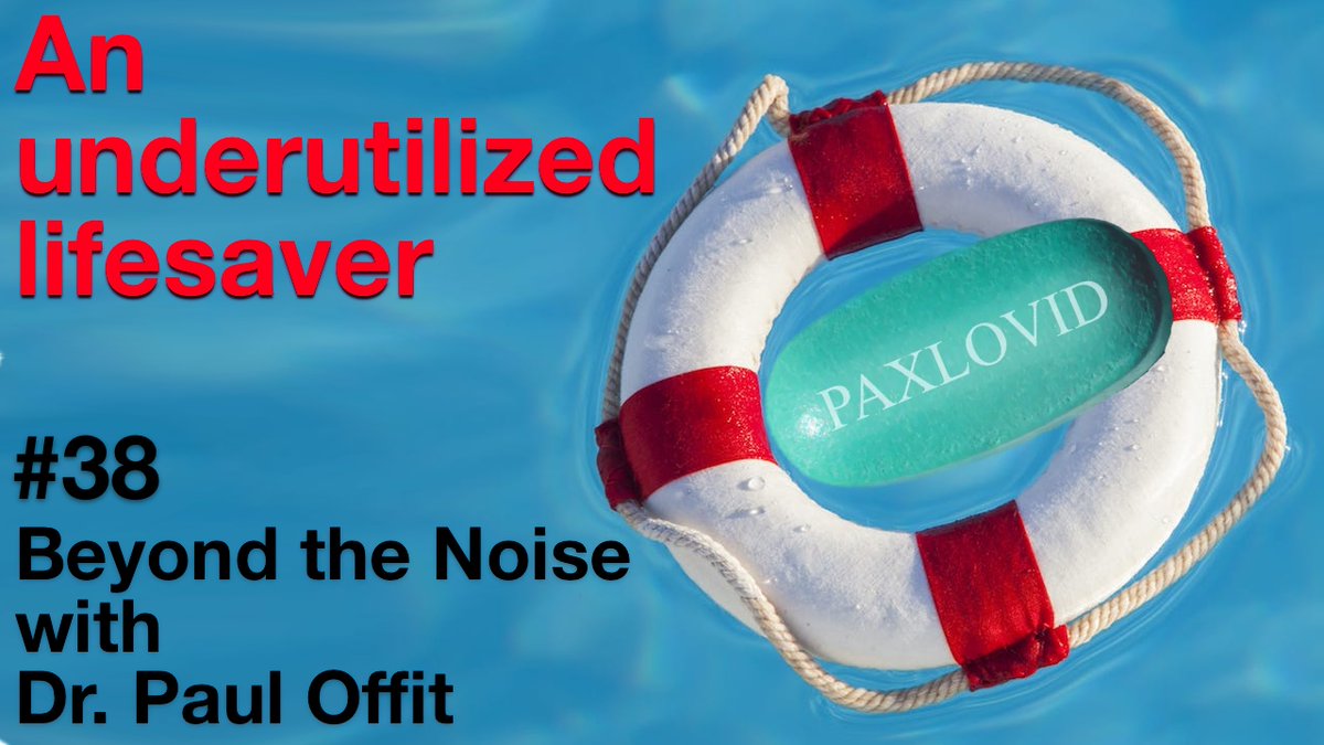An underutilized livesaver 🛟 If given early in the illness, Paxlovid can prevent COVID hospitalizations & save lives. Why is this drug underused? This video is based on two of Dr. Offit’s substack posts, “An underutilized lifesaver.” 📺 bit.ly/3JR6sWw
