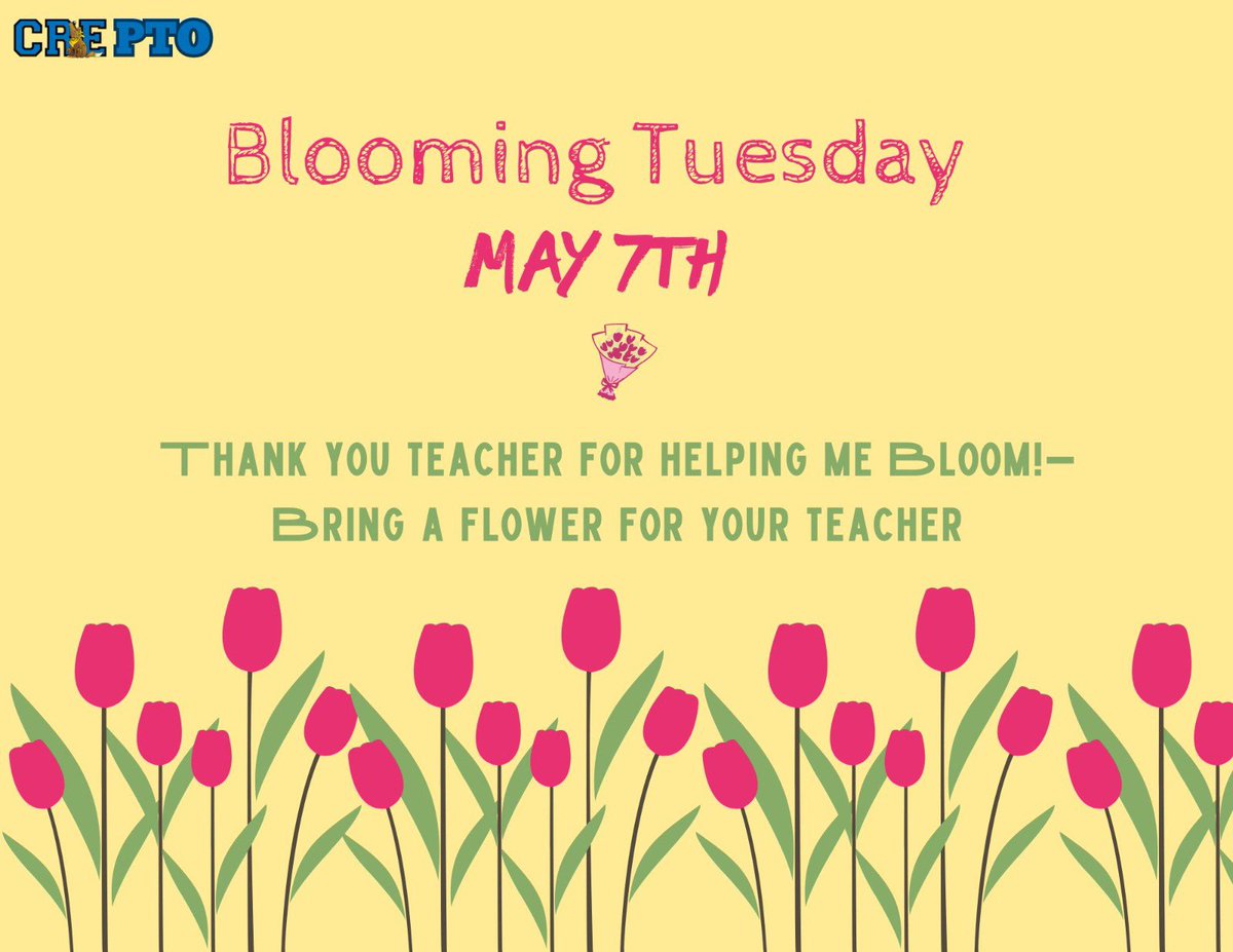 Hey Parents! 🌟 Did you see the adorable Google Doodle for Teacher Appreciation? Tomorrow, let's brighten our teachers' days by bringing them a flower 🌸 Let's make this week extra special for our amazing educators! 💖#TeacherAppreciationWeek