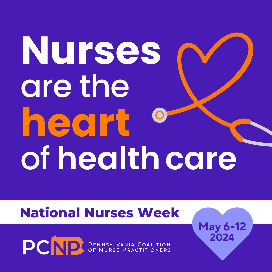 During #NursesWeek, we recognize the hard work, care, and dedication of #nurses and #nursepractitioners across the country.

Nurses provide quality, compassionate care that makes a difference in the lives of countless #patients each and every day.

#HappyNursesWeek from PCNP!