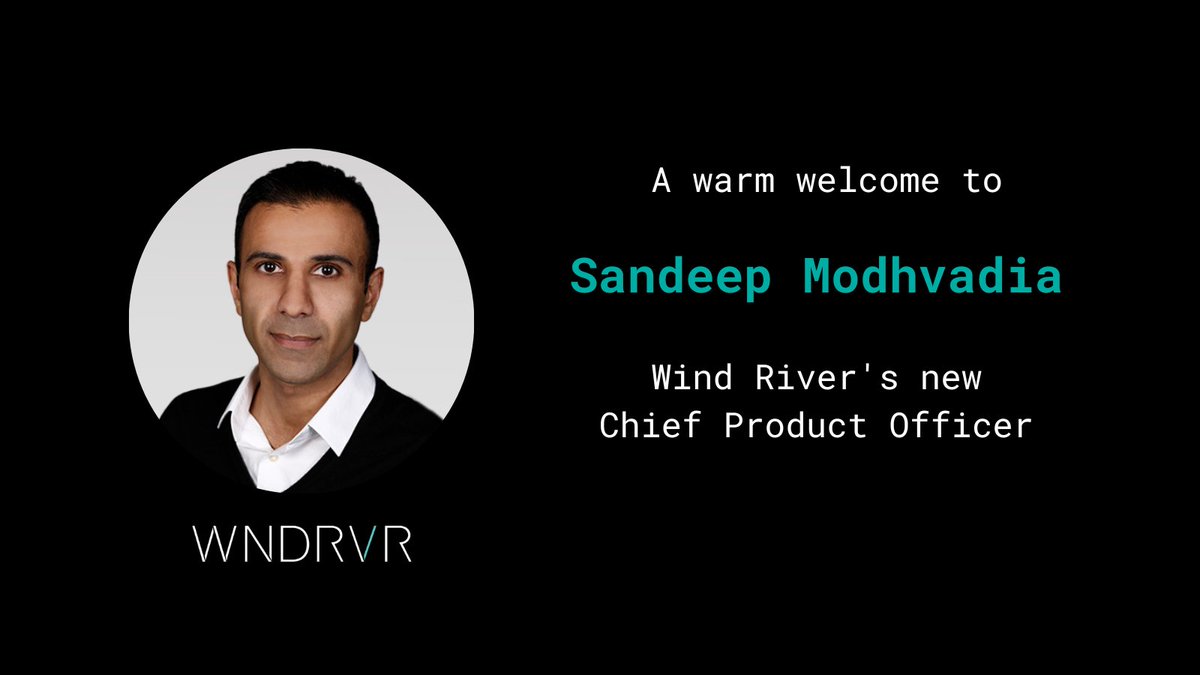 Pleased to announce Sandeep Modhvadia as Wind River Chief Product Officer. Sandeep will play a critical leadership role as we continue to lead in advancing the software-defined future of mission-critical systems. Welcome to the Wind River family!