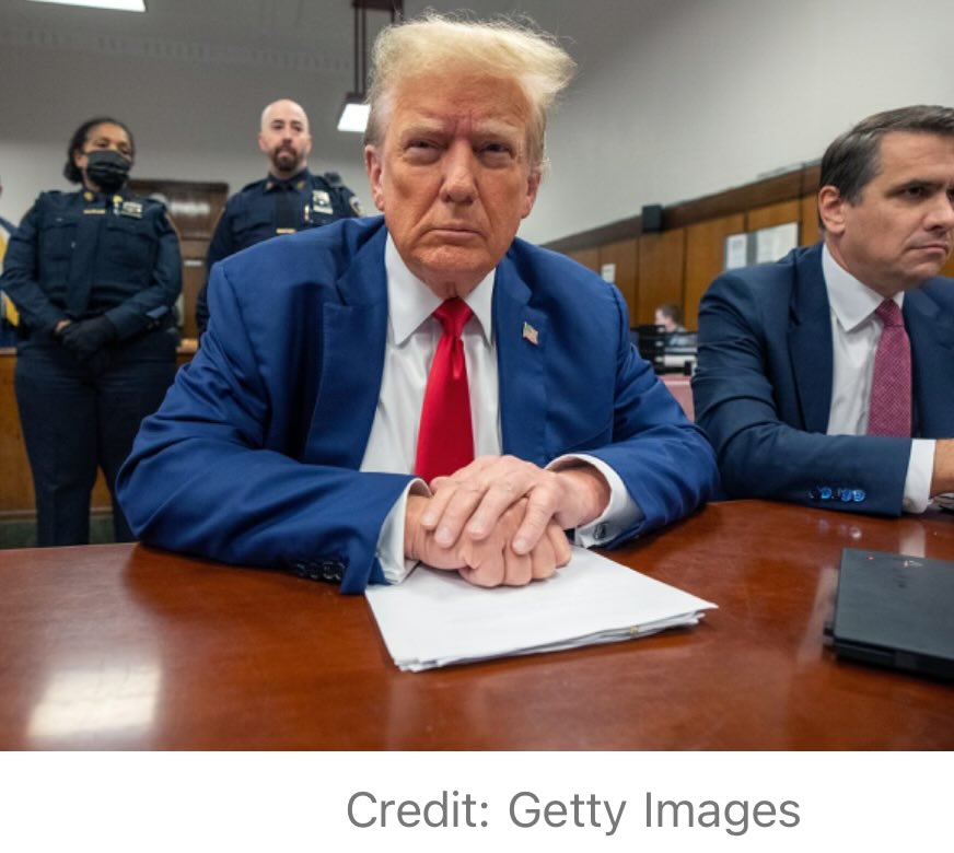 That rancid cotton candy hair & his molting orange face are giving extra Oompa Loompa vibes in court today