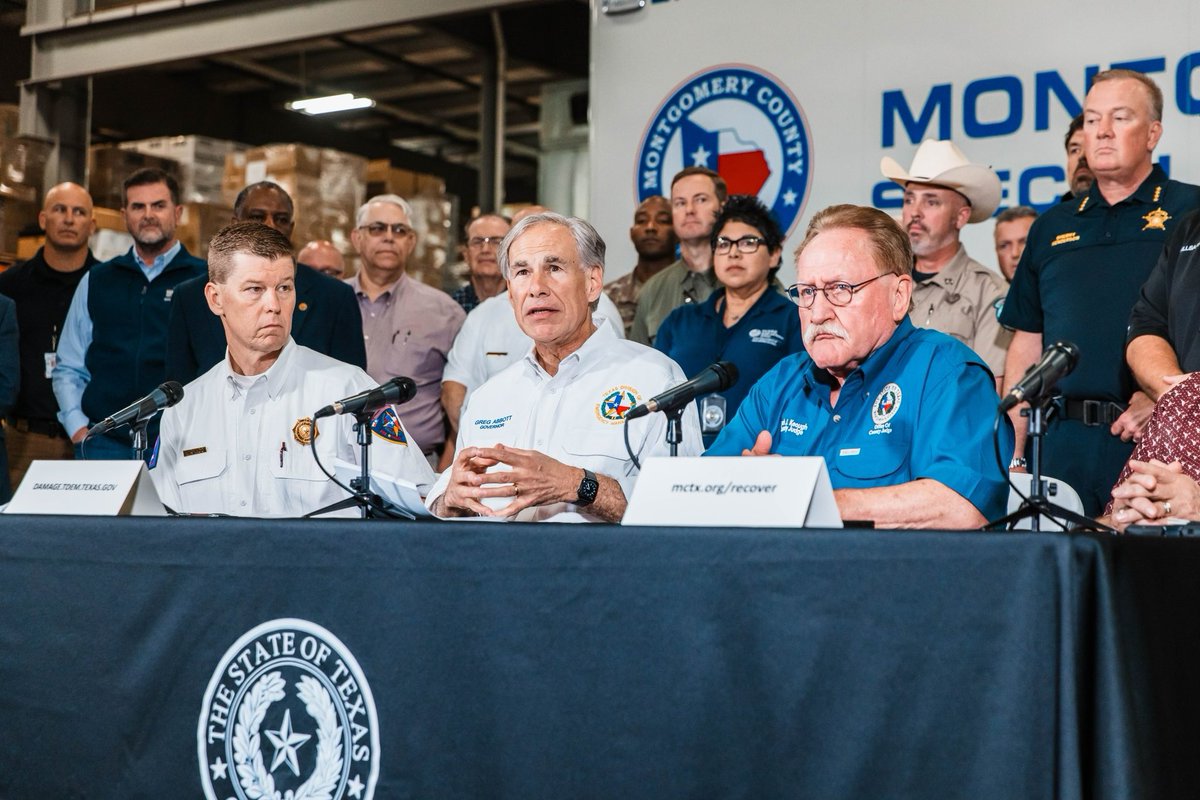 Visited Conroe today to provide an update on Texas’ ongoing response to severe weather and flooding. Texas will continue to support local communities and Texans as they recover and rebuild. Our No. 1 priority is protecting our fellow Texans. More: bit.ly/4aaXKNm