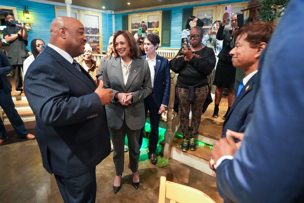 We have seen record growth in Black-owned small businesses under the Biden-Harris Administration — including Joe Louis Southern Kitchen, which Johnny opened in 2021. Joe Louis' tenacity and spirit is alive and well here in Detroit. Thank you for having me today.