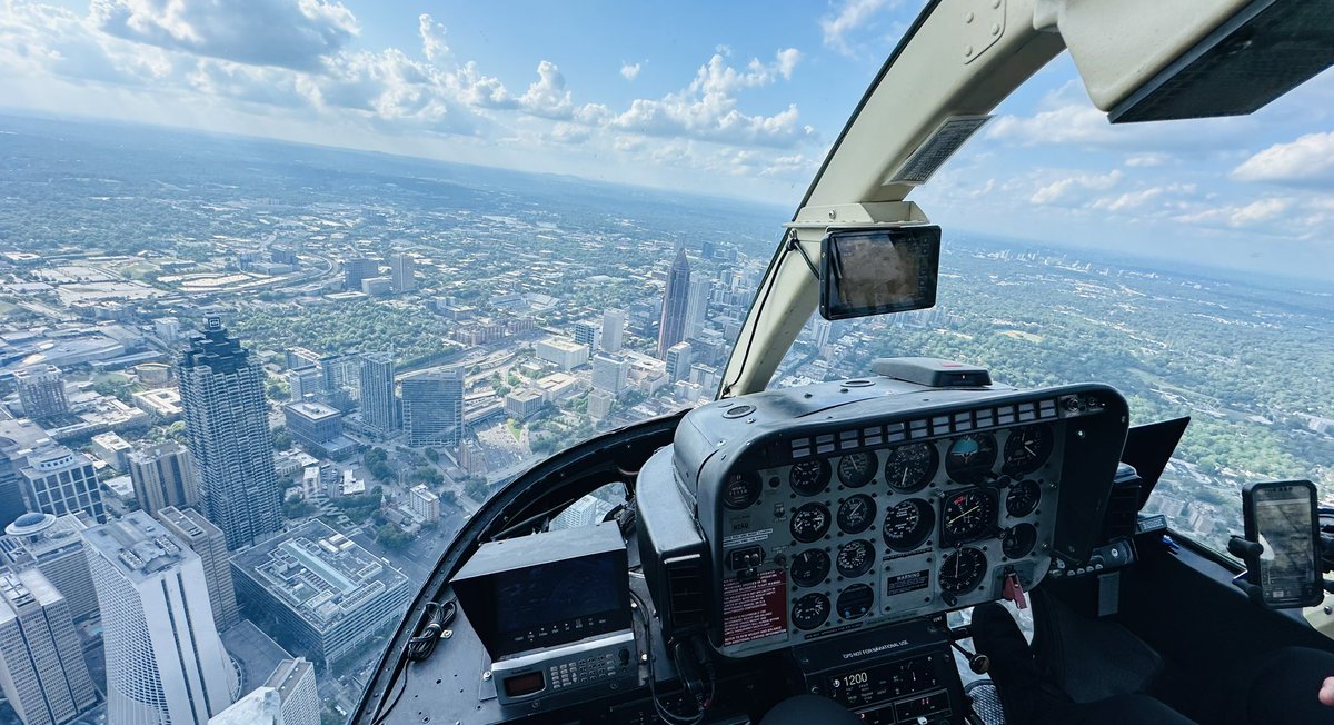 You'll never hear this crew complain about our #Atlanta view! @wsbradio #SkyCopter @wsbtv #CaptnCam
