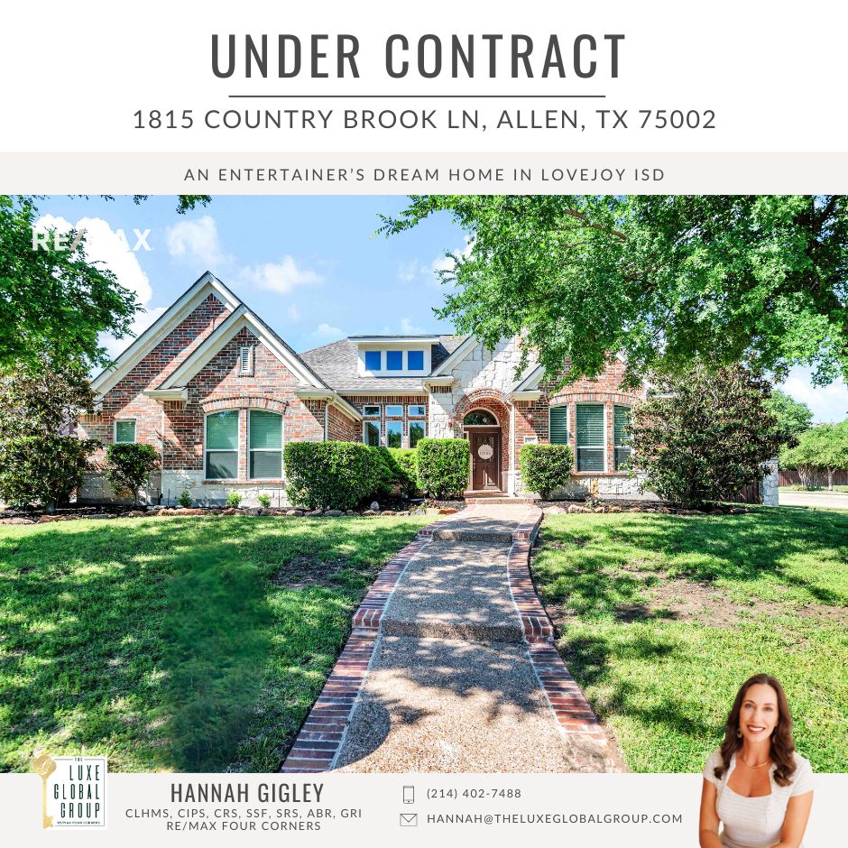🏡 We were so excited to go UNDER CONTRACT on this Lovejoy beauty with multiple, multiple offers, and closing this Friday! 😍 Woohoo! 🎉 The real estate market has really picked up, and we would LOVE to help you sell your home next! 

#UnderContract #LovejoyBeauty #SellYourHome