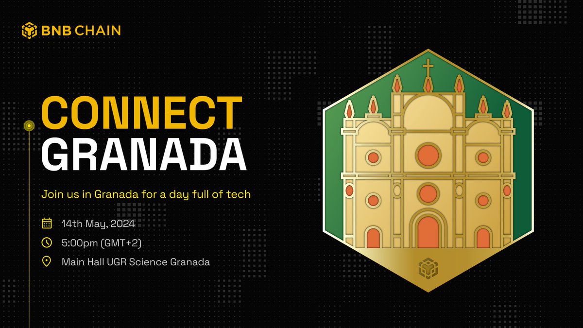 Join us at Granada 2024 to explore BNB Chain and the opportunities it offers for building on top of it. We will be hosting 3 hours of exciting sessions, specially tailored for builders and developers. Learn more at 👉 blockworldtour.xhype.io