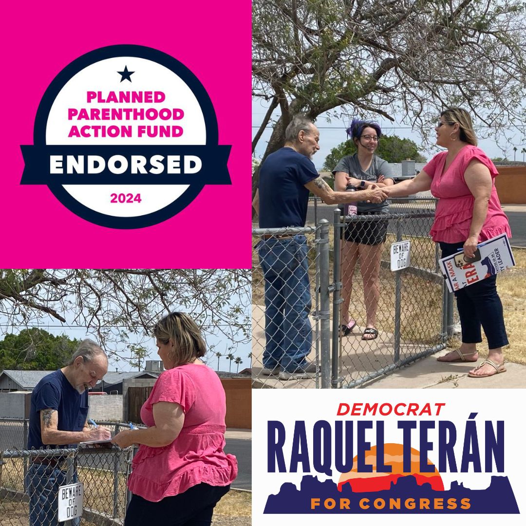 Here in #AZ03, we care about our reproductive freedoms. That’s why when Team Terán is knocking on doors, we’re carrying the Arizona for Abortion Access ballot petition to collect signatures and ensure our rights to abortion access are protected. Yesterday, we got a few…