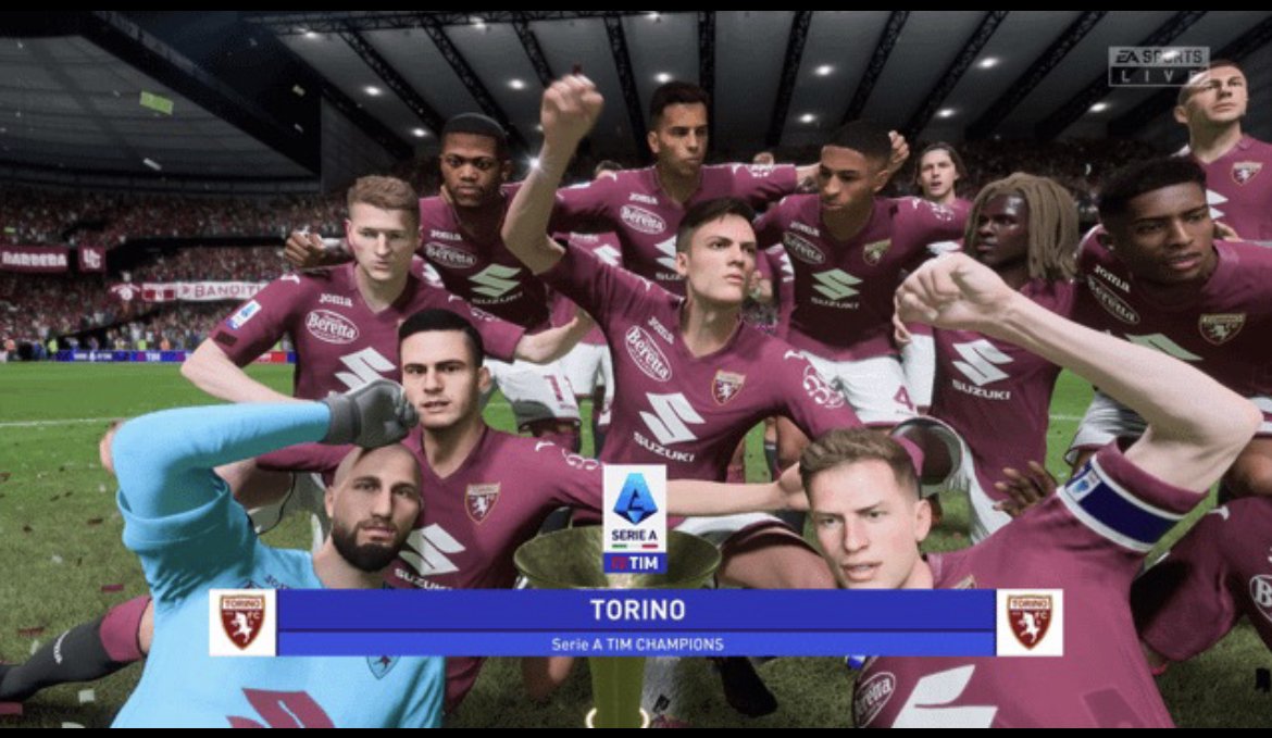 **OFFICIAL** - The VFL Season 60 Serie A Title Winners - Torino 🏆🟤

🔖 The MOST exciting final day in Midweek history... Sampdoria 3-1 up against Torino, meaning they would win the league on H2H, before the MOTHER of all comebacks in which Torino win 4-3 against Sampdoria! #VFL