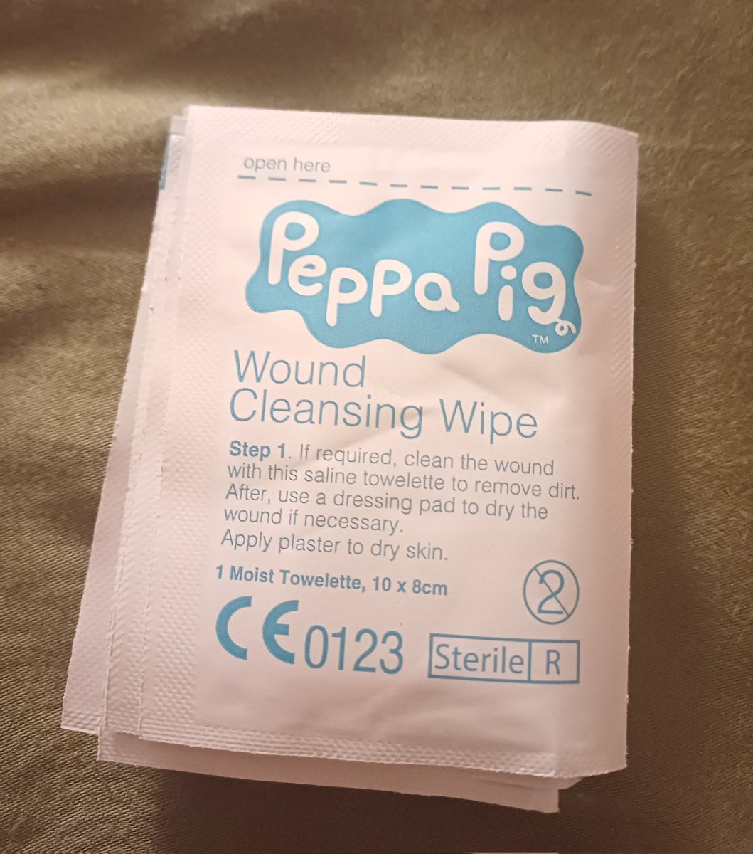 peppa pig wound cleaning wipe tonight king?