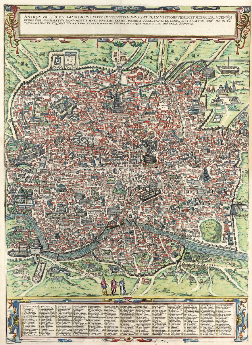 Rome by Georg Braun & Frans Hogenberg, 1588