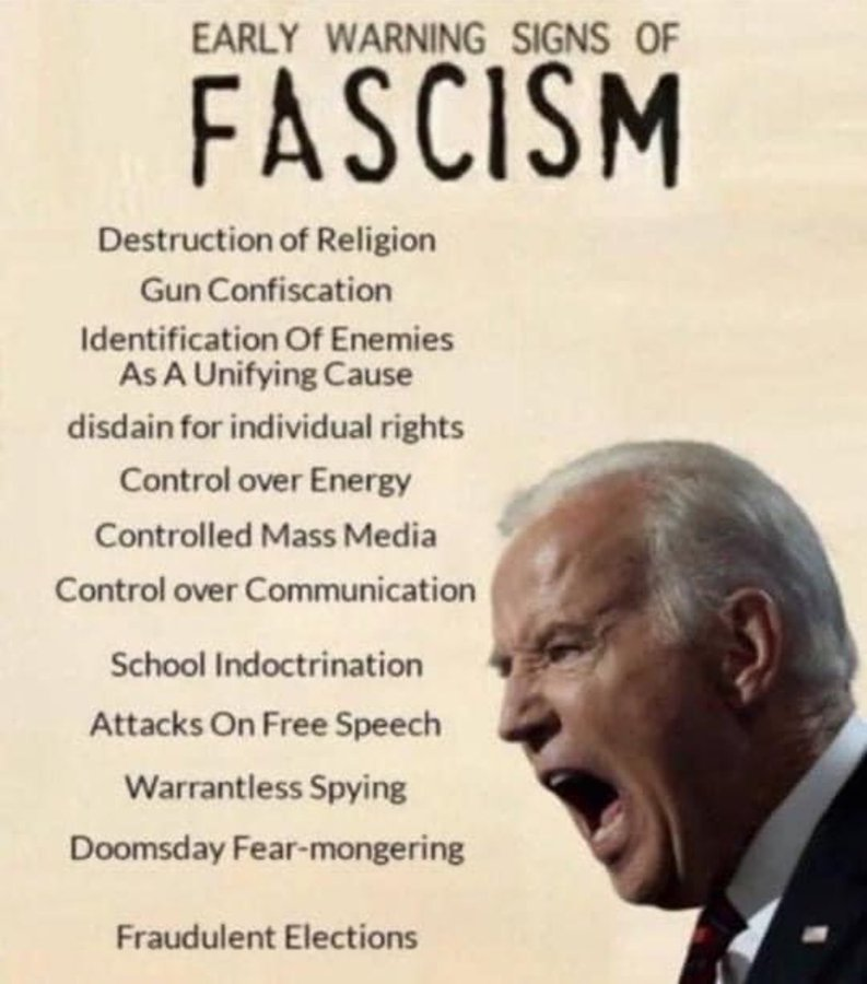 @JoeBiden Fascism becomes you.