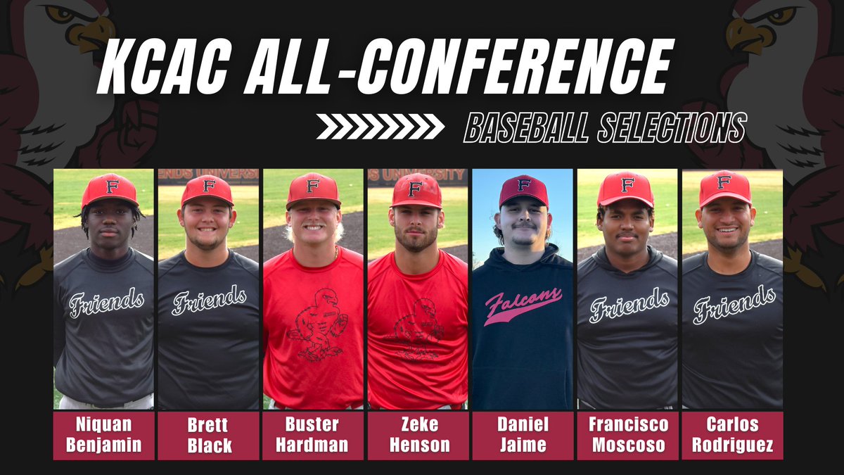 Moscoso, Black earn top conference awards as Baseball Falcons place seven on All-KCAC team shorturl.at/jlRY9