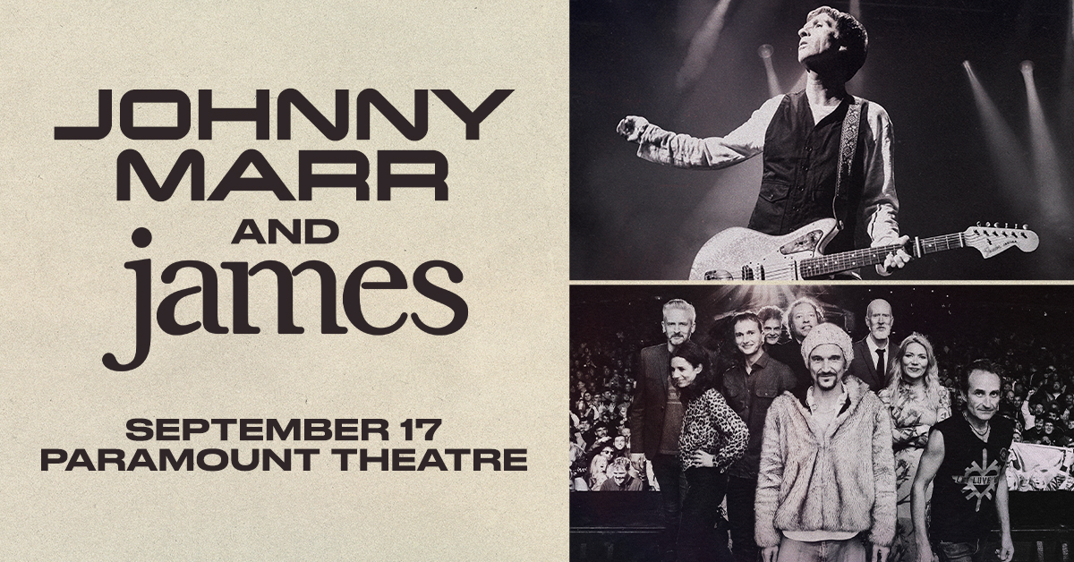 JUST ANNOUNCED: Johnny Marr & James at Paramount Theatre on September 17! Sign up for our newsletter by EOD on 5/7 to receive a venue presale code. 🔗: paramount.events/23EmailSignupTW General tickets go on sale Friday, May 10 at 10AM. 🎟️: tix.paramountdenver.com/24JohnnyMarrAn…