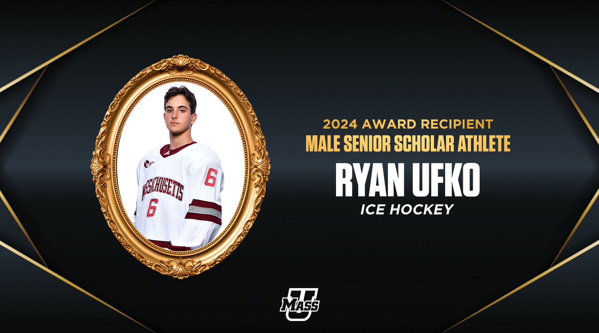 This year's Male Senior Scholar Athlete is... Ryan Ufko 👉 @UMassHockey #SAMYS2024 | #Flagship🚩