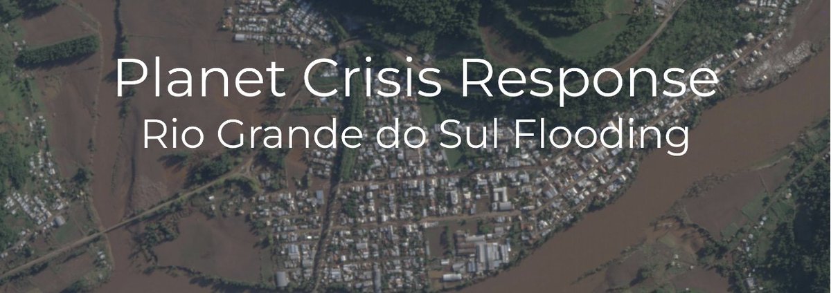 Planet’s Crisis Response Program has made available select non-commercial data of the ongoing flooding impacting the state of Rio Grande do Sul in Brazil. This dataset is reserved for users affiliated with an organization assisting with response efforts: community.planet.com/community-blas…