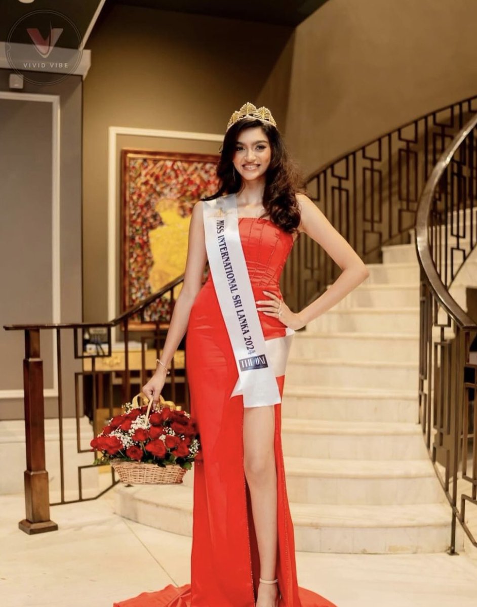 Maya Dmitri is Miss International Sri Lanka 2024 ❤️❤️❤️ She's 20 years old and a software engineering student, aiming to work as a cyber security agent.