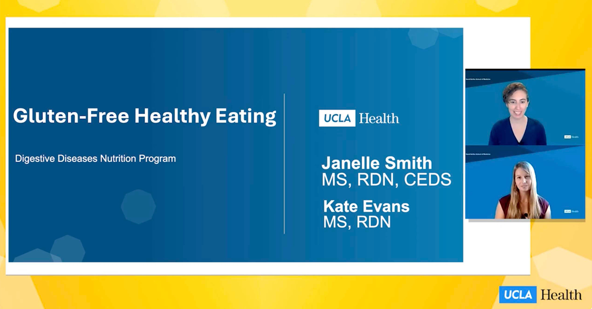 #UCLAGI dietitians, @JanelleSCeliac & Kate Evans, discuss benefits of a naturally #glutenfree diet, common deficiencies & tips for improving the nutritional value of a gluten-free diet. A great resource for patients! #CeliacDiseaseAwarenessMonth ▶️ youtube.com/watch?v=-xxDeH…