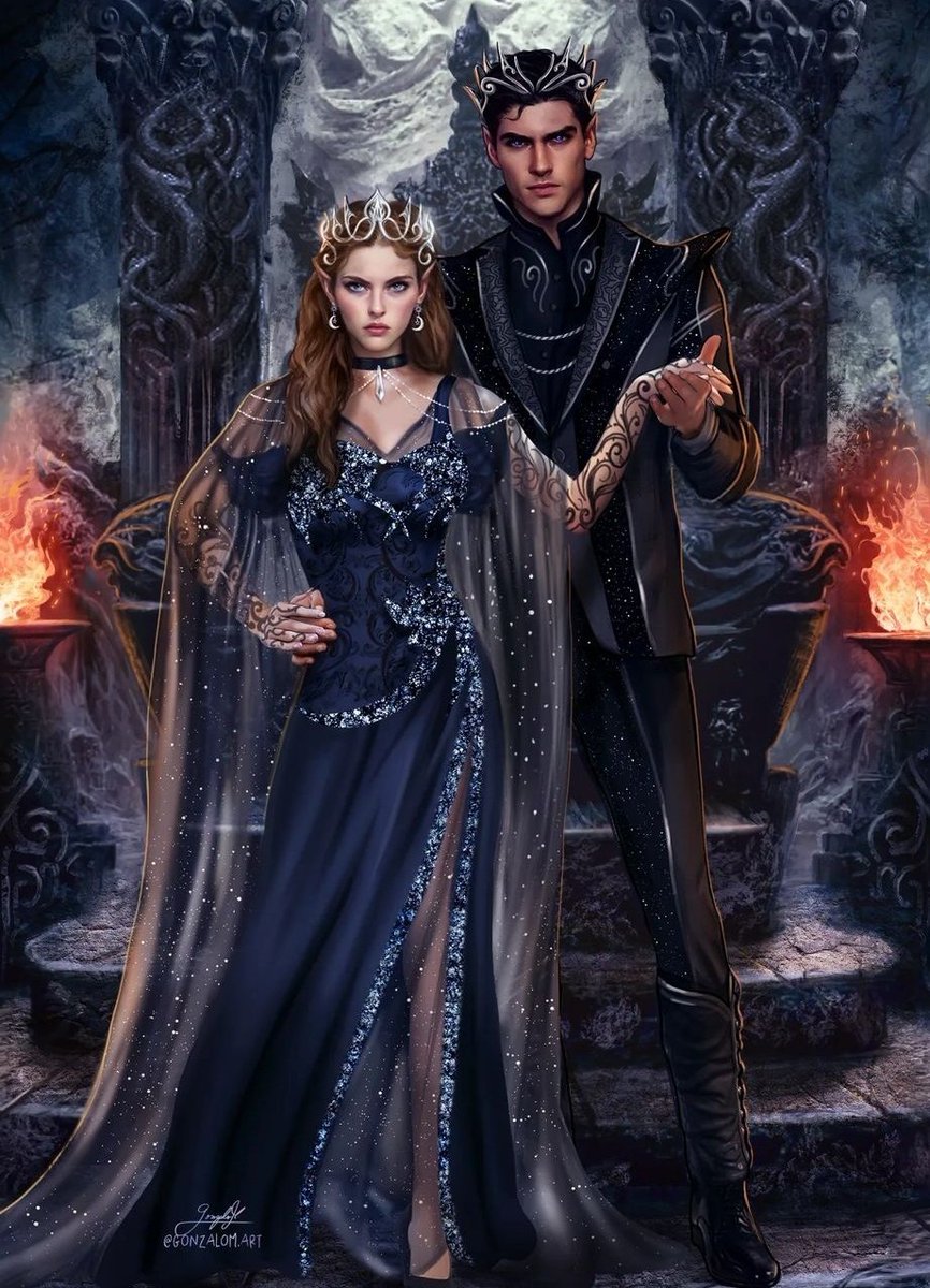 Feyre and rhysand in their “the garden of time” version in the MET GALA.

🎨 @/gonzalom.art