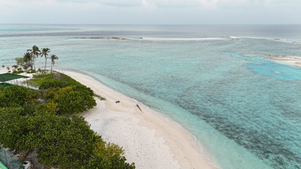 Drone shot of Gulhi Island #gulhi #maldives