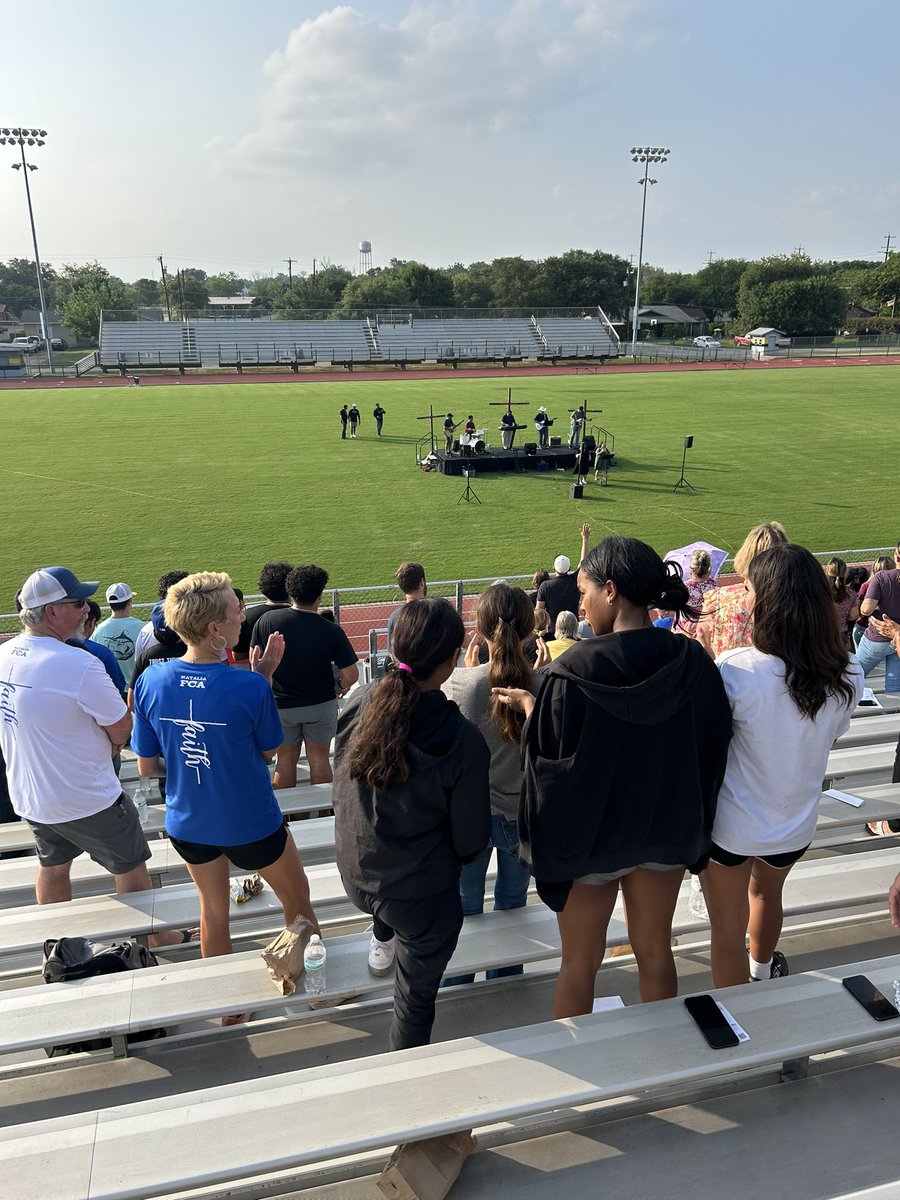 Natalia FCA at Fields Of Faith in Lytle! Thanks to Coach Wueste for heading this up!!