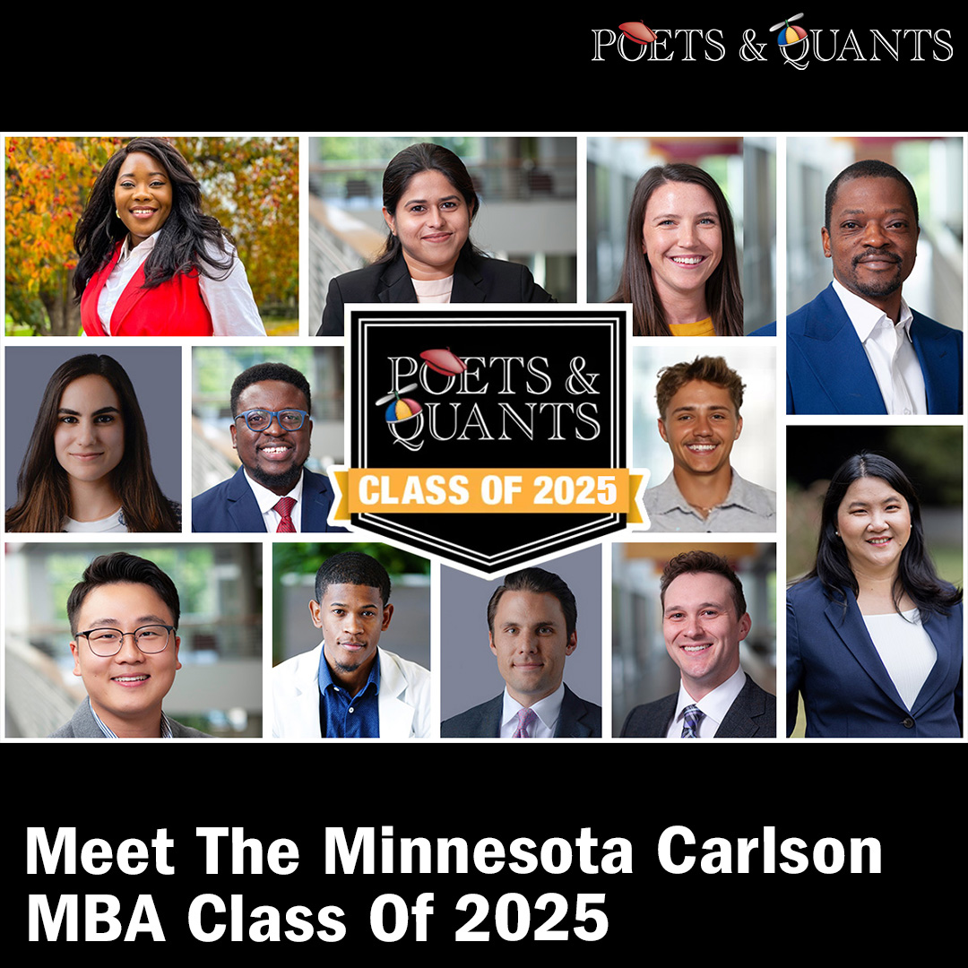 Meet Minnesota Carlson's MBA Class of 2025 through in-depth profiles on the extraordinary students, their stories & their dreams. Read More: bit.ly/4ahN3Je @CarlsonNews #mba #mbadegree #mbastudent #mbaprogram #mbaadmissions #businessschool #carlsonschoolofmanagement
