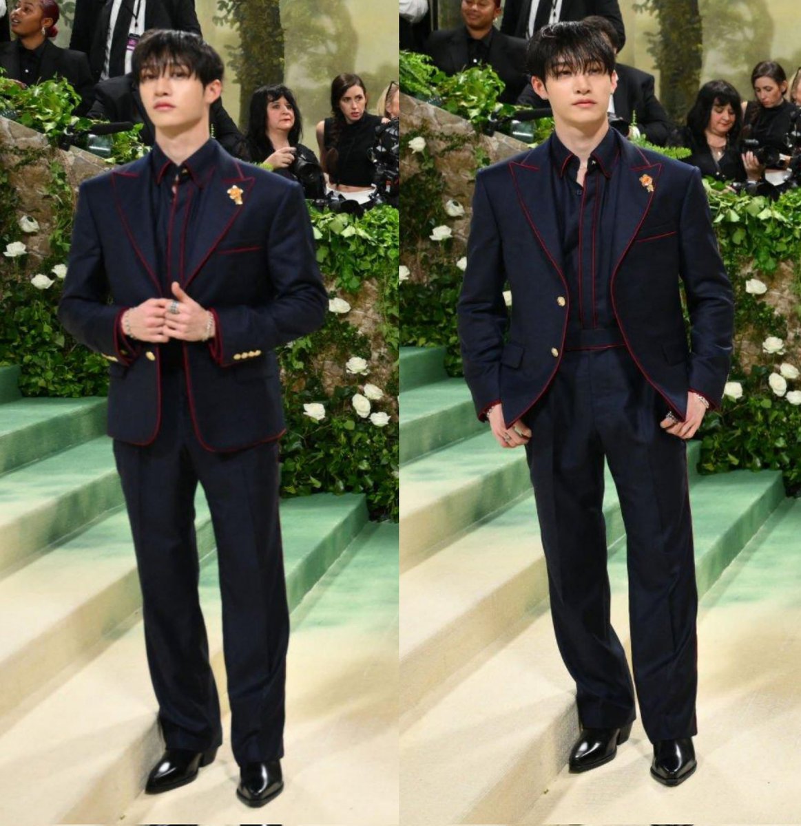 Bang Chan of Stray Kids at the Met Gala 2024.