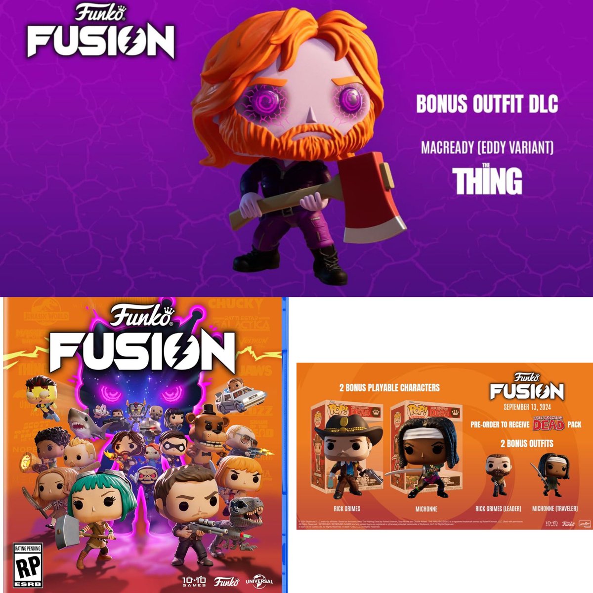 Funko Fusion preorders will come with MacReady & Walking Dead bonus DLC! Available for preorder at Amazon! #Ad #FunkoFusion #PlayStation #Xbox #Nintendo . amzn.to/4djmbuW . #Funko #FunkoPop #FunkoPopVinyl #Pop #PopVinyl #Collectibles #Collectible #FunkoCollector…