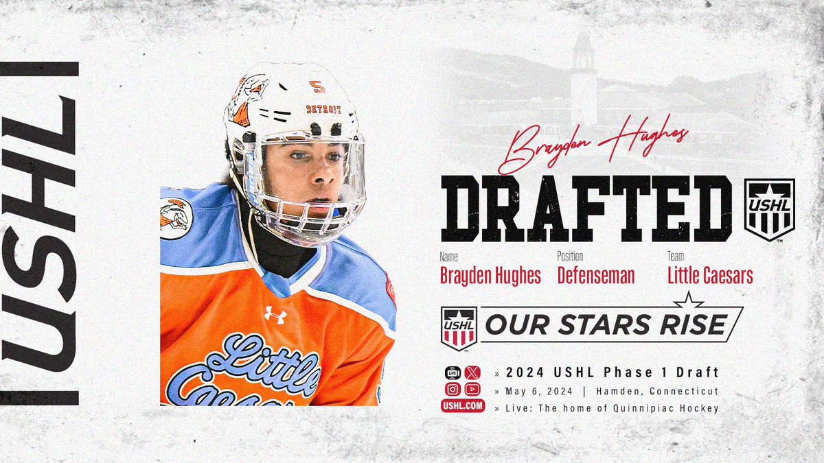 USHL Phase 1 Draft | Picks are in 🚨 👉Round 10 #136 @OmahaLancers | Brayden Hughes #137 @ridertownUSA | Nasean Faria #138 @bucshockey | Evan Hazelberg #139 @RidertownUSA | Evan Hubbard #140 @chicagosteel | Viggo Bjorck #141 @sfstampede | Cade Kinnear #142 @MadCapsHockey | Mason…