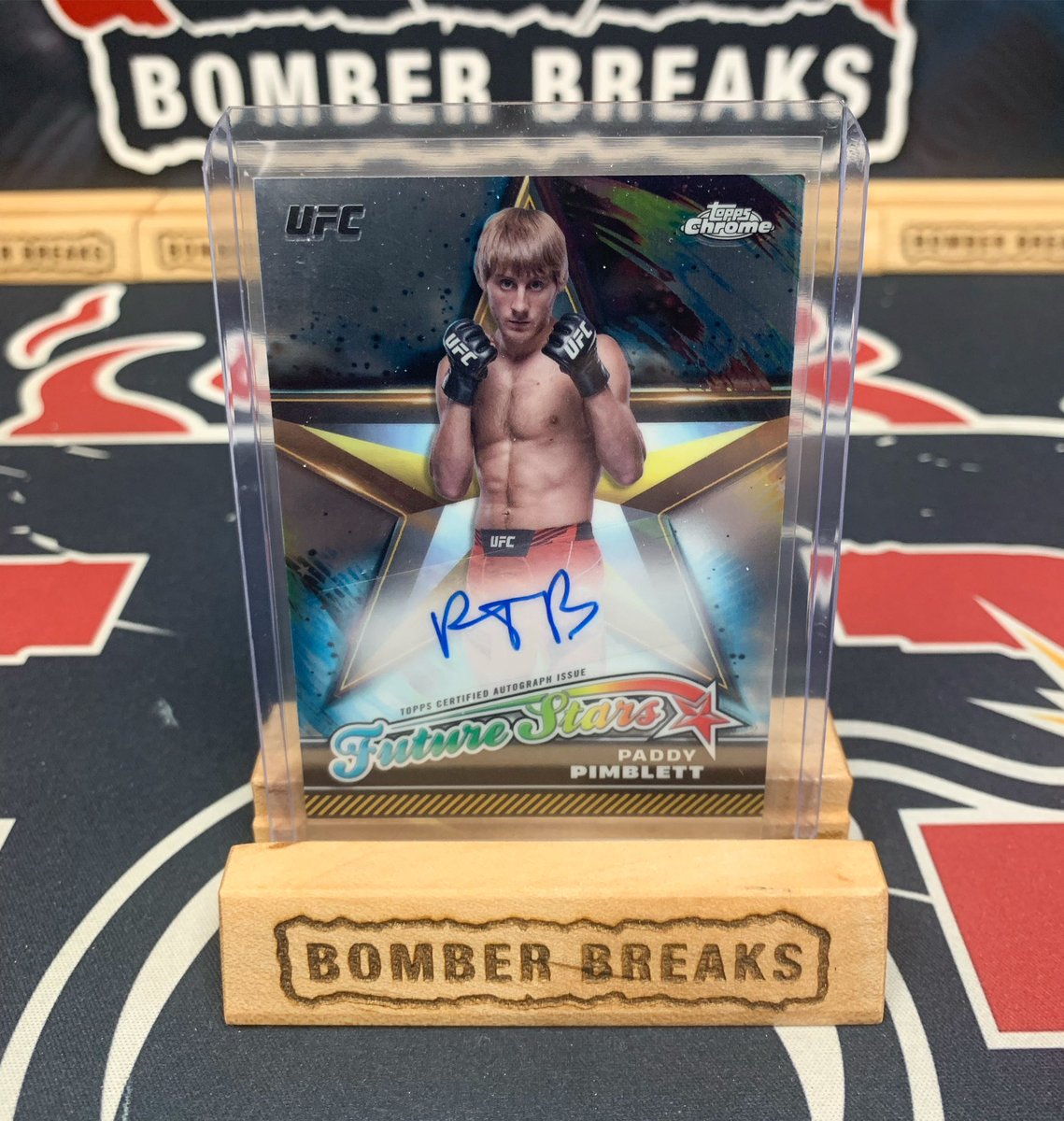 Paddy “The Baddy” Pimblett Future Stars Auto just pulled tonight in our @topps UFC Chrome breaks!
💥💥 @ufc @fanatics 
#ufc #mma #paddypimblett #paddythebaddy #thehobby #toppschrome #groupbreaks #boxbreaks #casebreaks #ufccards #topps #autograph #collect #boom