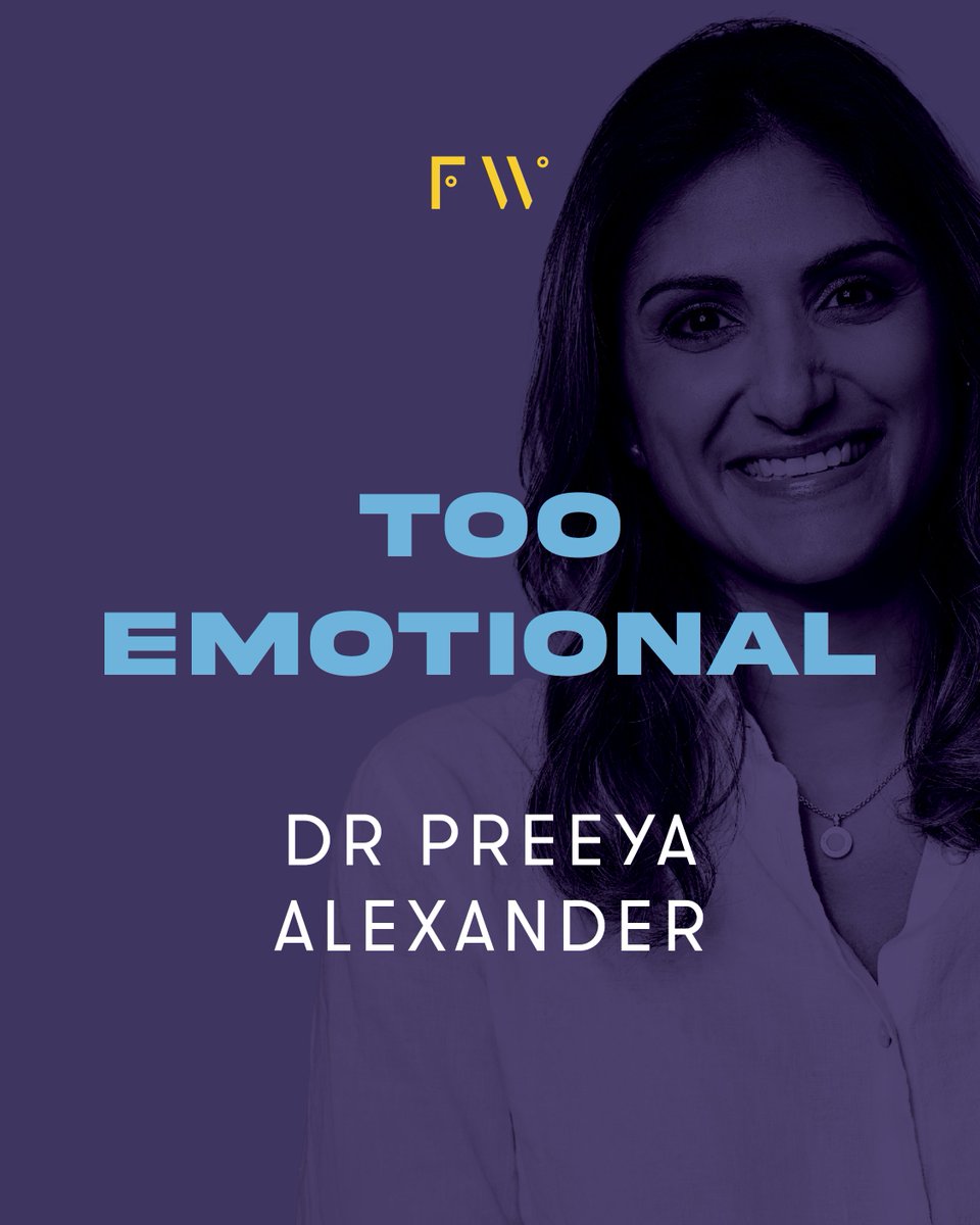Dr Preeya Alexander is intelligent, passionate and highly empathetic. While these might seem like the traits of a great doctor, Dr Alexander has faced accusations from colleagues and supervisors that she's 'too emotional'. Tune in as Dr Alexander us for Too Much. #toomuchbyfw