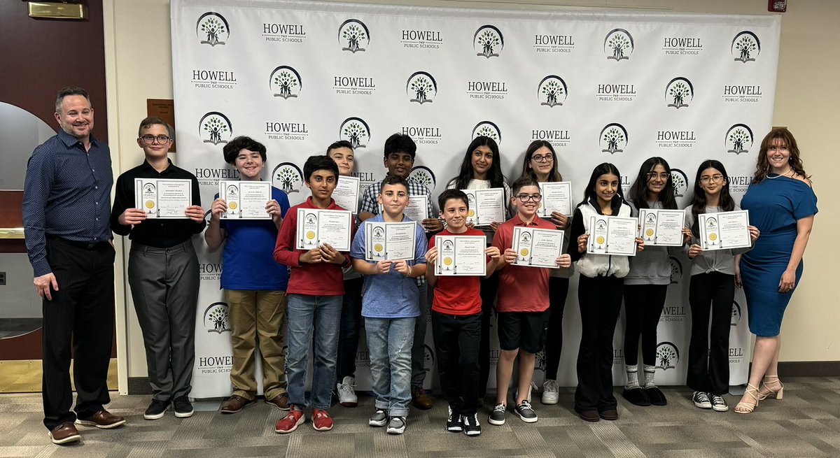 Recognizing our incredible TSA Students for their achievements at the 2024 @NewJerseyTSA Competition! #howellleads #HTPSCommunityEngagement #HTPSLearnerSuccess #HTPSTalentTeams @HowellTwpMSS @HowellTwpMSN