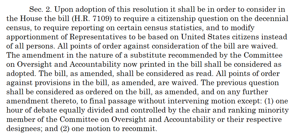 NEW: House Rules Committee has voted to advance a bill to add a citizenship question to the #2030Census & exclude U.S. residents who are not U.S. citizens from a count that the 14th Amendment says must include the 'whole number of persons in each state” mcusercontent.com/87e7035c198b81…